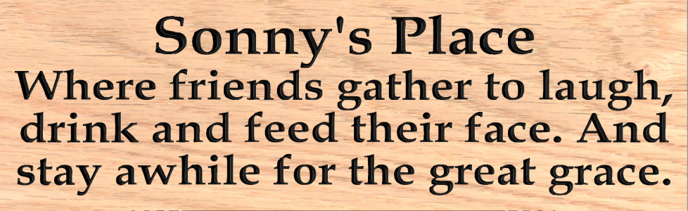 Sonnys Place sign